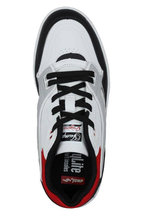 28520 Beyaz - Siyah Erkek Sneaker Günlük Spor Ayakkabı - 4