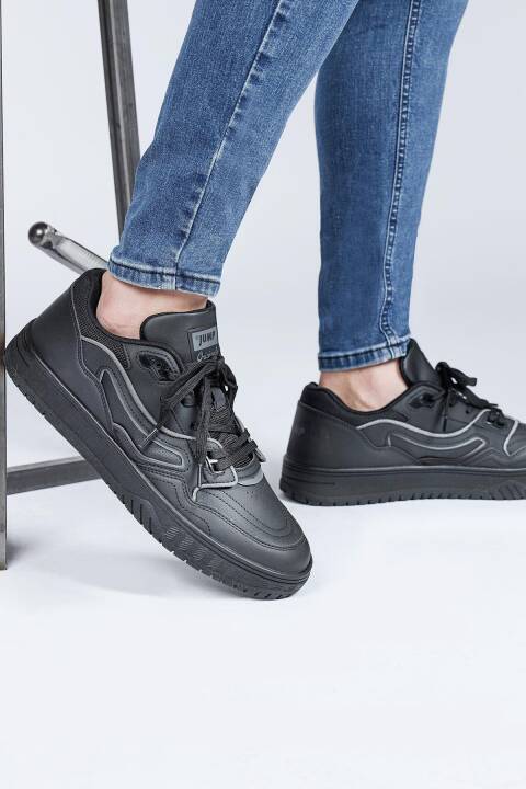 28520 Siyah Erkek Sneaker Günlük Spor Ayakkabı - 3