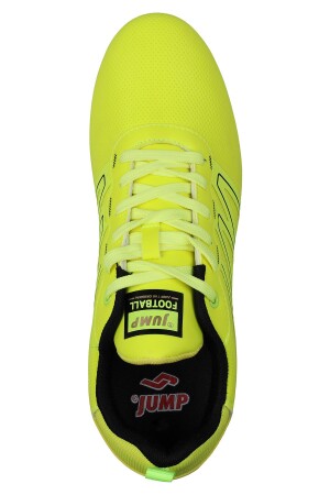 28524 Neon Yeşil - Siyah Çim Halı Saha Krampon Futbol Ayakkabısı - 6