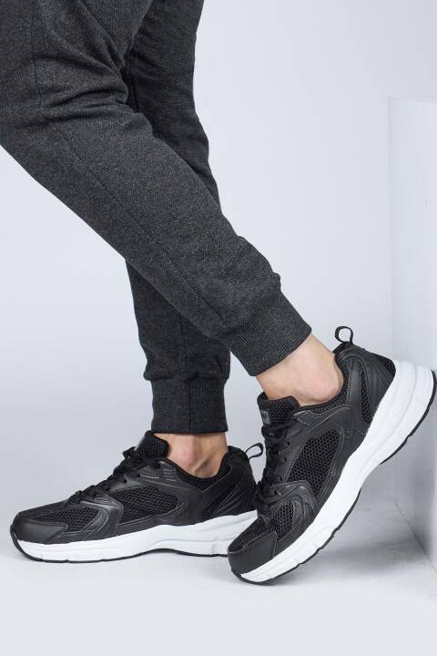 28627 Siyah Erkek Sneaker Günlük Spor Ayakkabı - 5