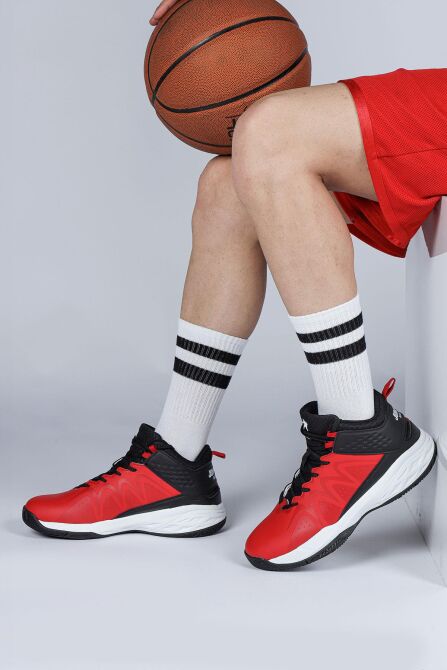 28652 Kırmızı - Siyah Erkek Basketbol Spor Ayakkabısı - 4
