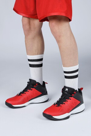 28652 Kırmızı - Siyah Erkek Basketbol Spor Ayakkabısı - 5