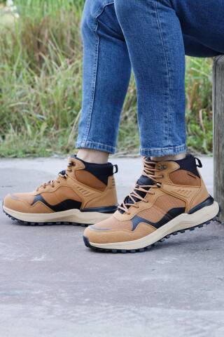 28655 Açık Kahve - Siyah Erkek Su Geçirmez Outdoor Bot Spor Ayakkabı - Jump (1)