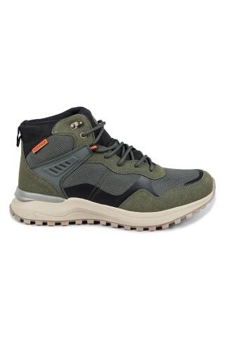 28655 Haki - Siyah Erkek Su Geçirmez Outdoor Bot Spor Ayakkabı - Jump