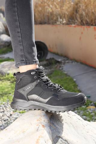 28655 Siyah Erkek Su Geçirmez Outdoor Bot Spor Ayakkabı - 5