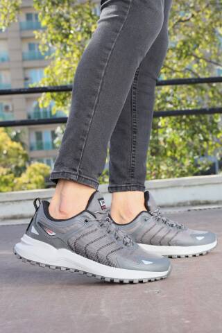 28679 Gri Erkek Su Geçirmez Outdoor Spor Ayakkabı - Jump (1)