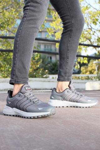 28679 Gri Erkek Su Geçirmez Outdoor Spor Ayakkabı - 4