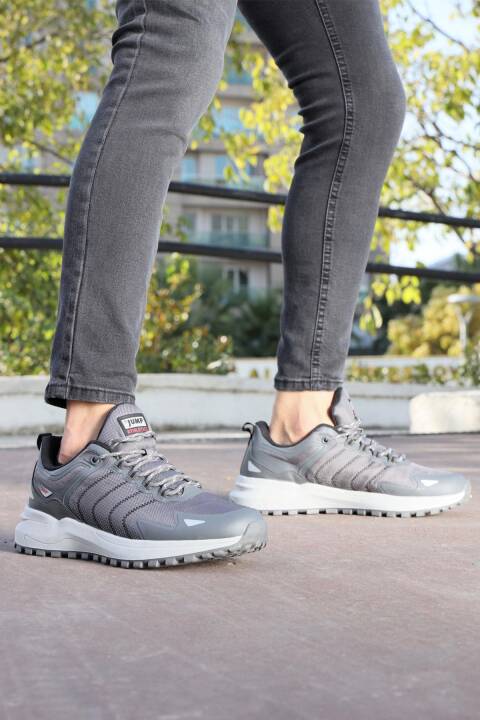 28679 Gri Erkek Su Geçirmez Outdoor Spor Ayakkabı - 4