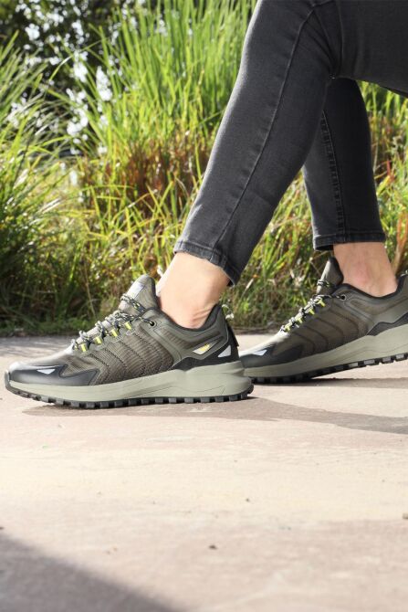 28679 Haki - Siyah Erkek Su Geçirmez Outdoor Spor Ayakkabı - 3