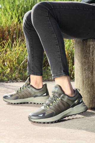 28679 Haki - Siyah Erkek Su Geçirmez Outdoor Spor Ayakkabı - Jump (1)