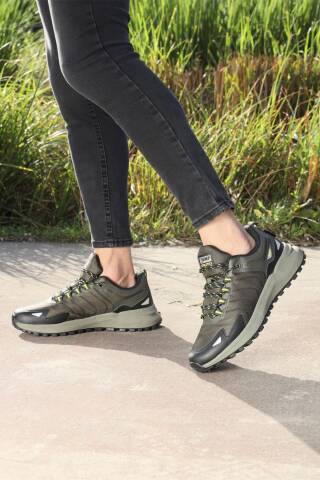 28679 Haki - Siyah Erkek Su Geçirmez Outdoor Spor Ayakkabı - 4