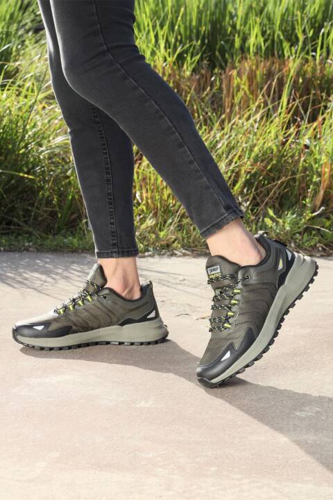 28679 Haki - Siyah Erkek Su Geçirmez Outdoor Spor Ayakkabı - 4