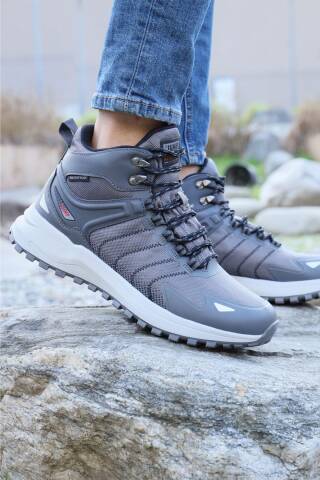 28680 Gri Erkek Su Geçirmez Outdoor Bot Spor Ayakkabı - Jump (1)