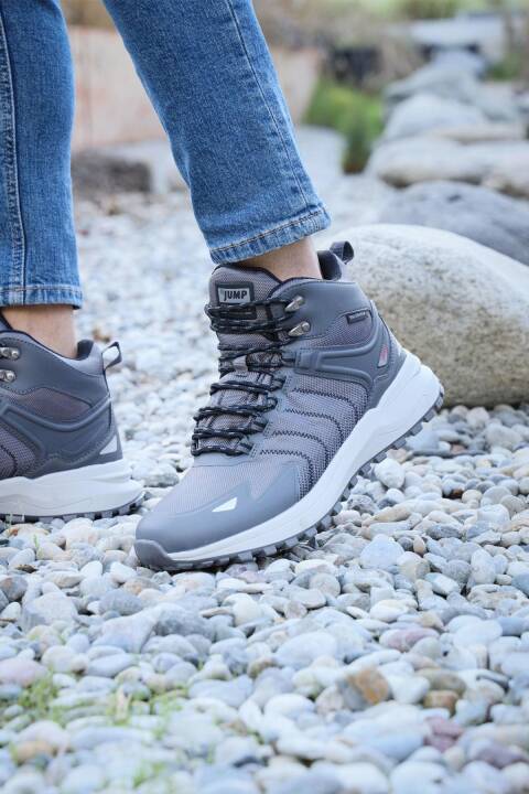 28680 Gri Erkek Su Geçirmez Outdoor Bot Spor Ayakkabı - 3