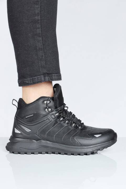 28680 Siyah Erkek Su Geçirmez Outdoor Bot Spor Ayakkabı - 4