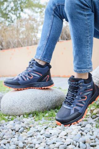 28682 Lacivert - Siyah Erkek Su Geçirmez Outdoor Bot Spor Ayakkabı - 5