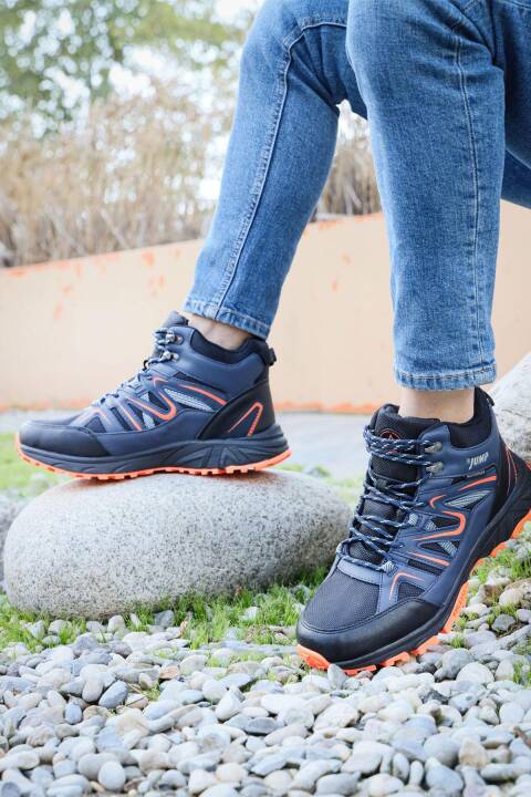 28682 Lacivert - Siyah Erkek Su Geçirmez Outdoor Bot Spor Ayakkabı - 5