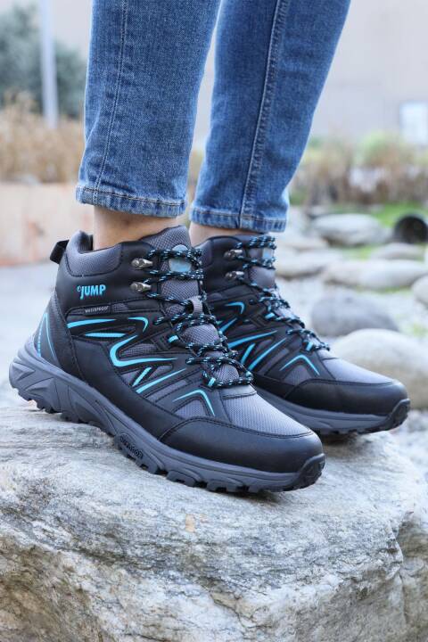 28682 Siyah - Gri Erkek Su Geçirmez Outdoor Bot Spor Ayakkabı - 2