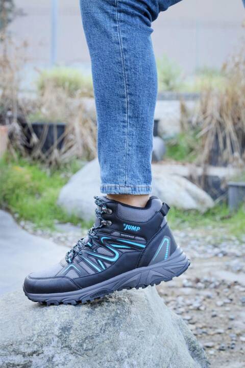 28682 Siyah - Gri Erkek Su Geçirmez Outdoor Bot Spor Ayakkabı - 3