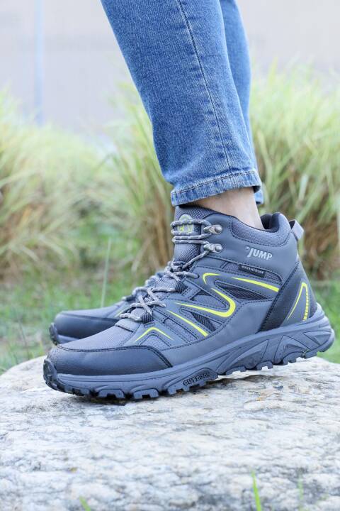 28682 Siyah - Yeşil Erkek Su Geçirmez Outdoor Bot Spor Ayakkabı - 3
