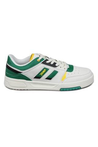 28693 Beyaz - Yeşil Erkek Sneaker Günlük Spor Ayakkabı - Jump