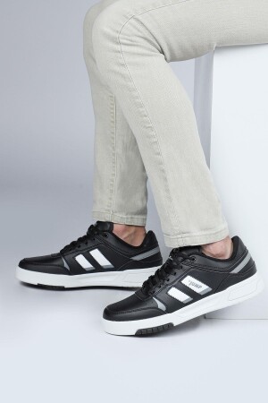 28693 Siyah - Gri Erkek Sneaker Günlük Spor Ayakkabı - Jump (1)