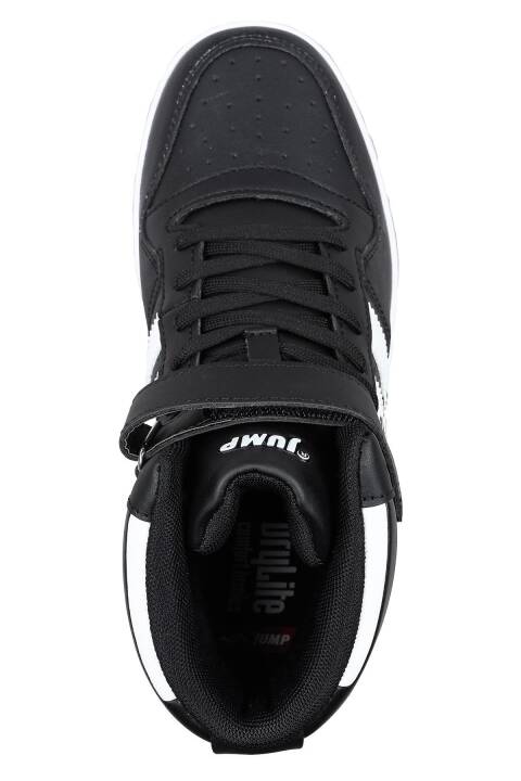 28708 Yüksek Bilekli Siyah - Beyaz Kadın Sneaker Günlük Spor Ayakkabı - 4
