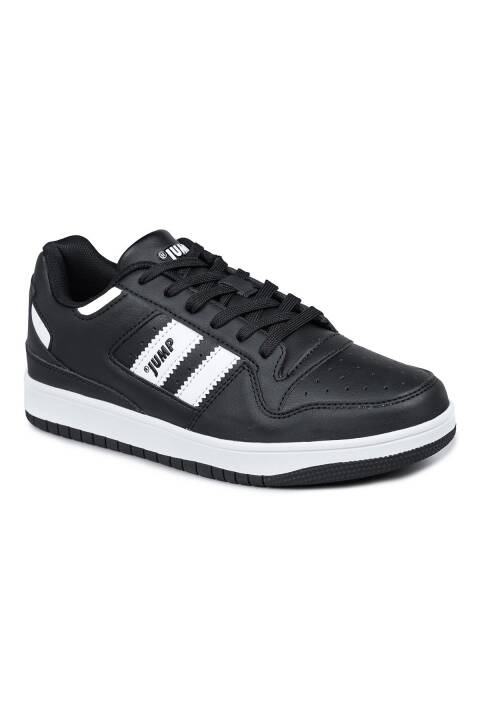 28709 Siyah - Beyaz Kadın Sneaker Günlük Spor Ayakkabı - 3