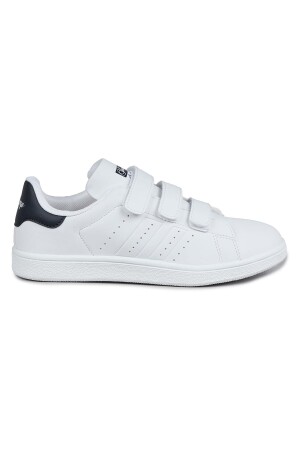 28711 Beyaz - Lacivert Kadın Sneaker Günlük Spor Ayakkabı 