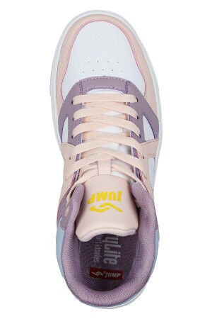 28746 Yüksek Bilekli Somon Pembe - Mor Kadın Sneaker Günlük Spor Ayakkabı - 8