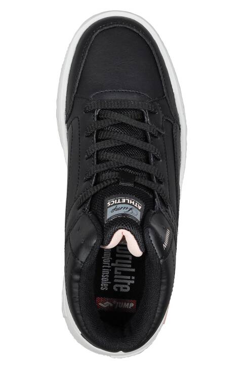 28756 Yüksek Bilekli Siyah Kadın Sneaker Günlük Spor Ayakkabı - 7
