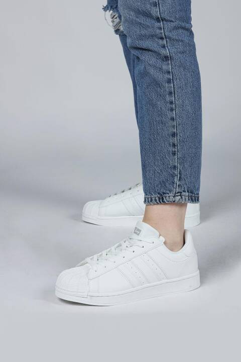 28787 Beyaz Kadın Sneaker Günlük Spor Ayakkabı - 4