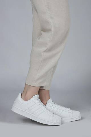 28787 Beyaz Kadın Sneaker Günlük Spor Ayakkabı - 6