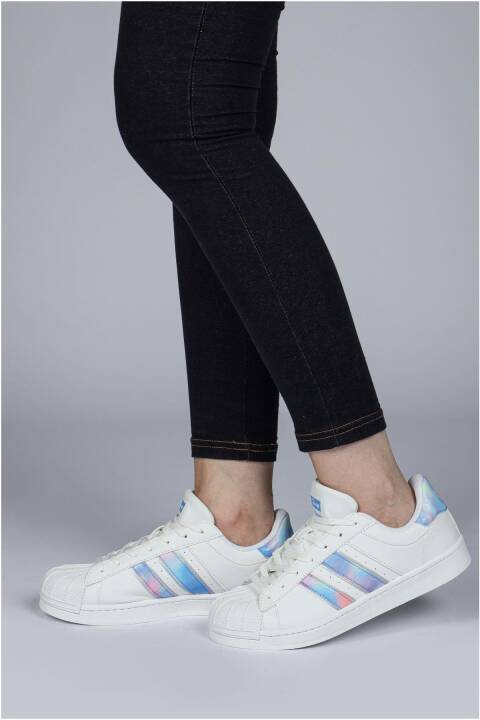 28787 Beyaz Kadın Sneaker Günlük Spor Ayakkabı - 3