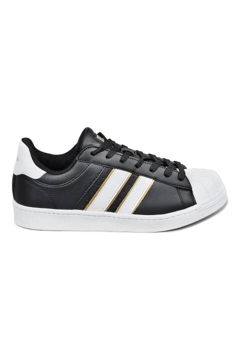 28787 Siyah - Beyaz Kadın Sneaker Günlük Spor Ayakkabı - 1