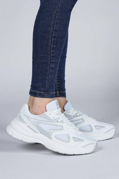 28790 Beyaz Kadın Sneaker Günlük Spor Ayakkabı - 3