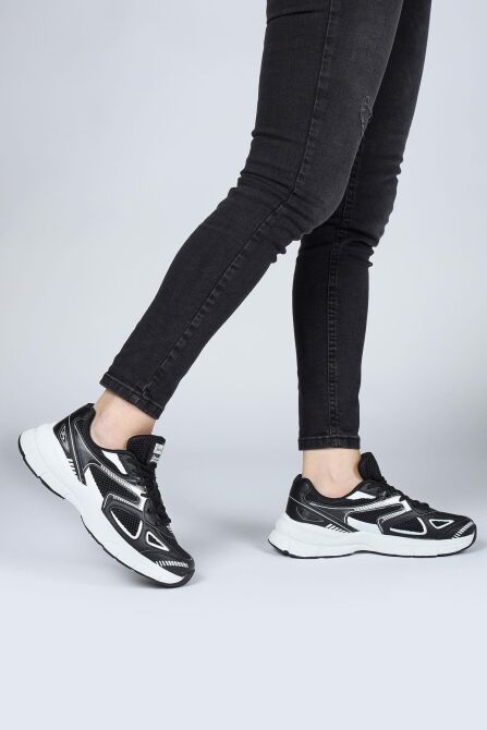 28790 Siyah Kadın Sneaker Günlük Spor Ayakkabı - 4