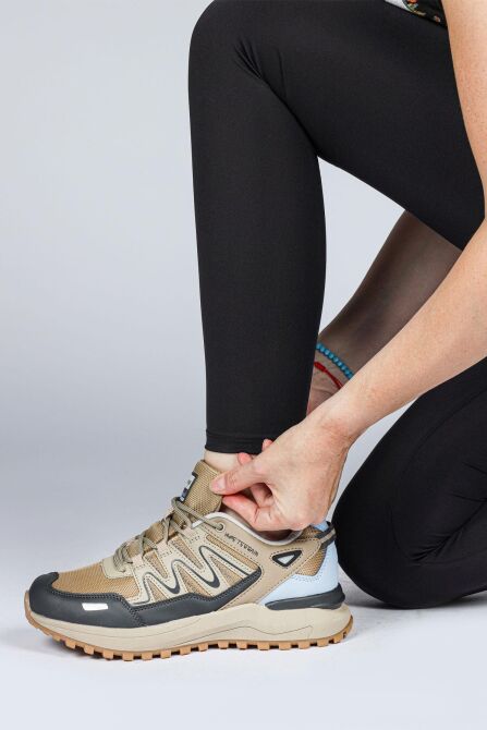 28792 Bej - Gri Kadın Outdoor Spor Ayakkabı - 5