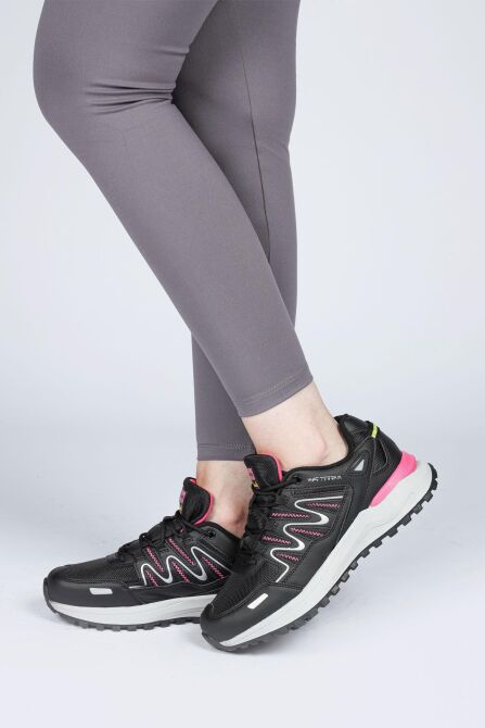 28792 Siyah - Fuşya Kadın Outdoor Spor Ayakkabı - 3