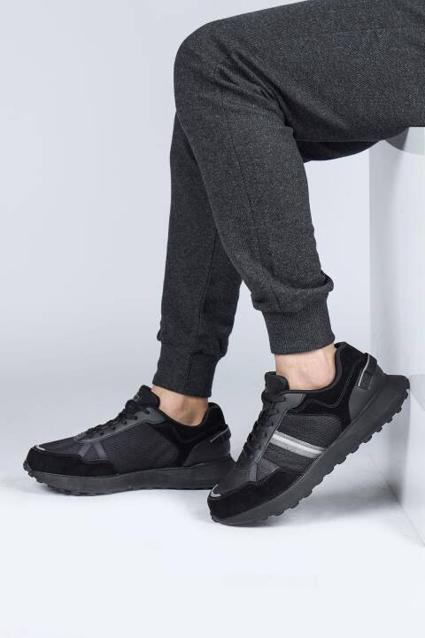 29052 Siyah Erkek Sneaker Günlük Spor Ayakkabı - 4