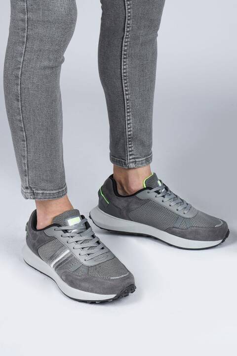 29052 Gri Erkek Sneaker Günlük Spor Ayakkabı - 3