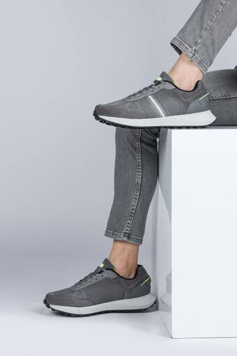 29052 Gri Erkek Sneaker Günlük Spor Ayakkabı - 4