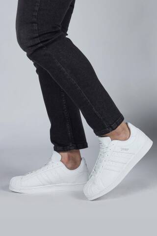 29055 Beyaz Erkek Sneaker Günlük Spor Ayakkabı - Jump (1)