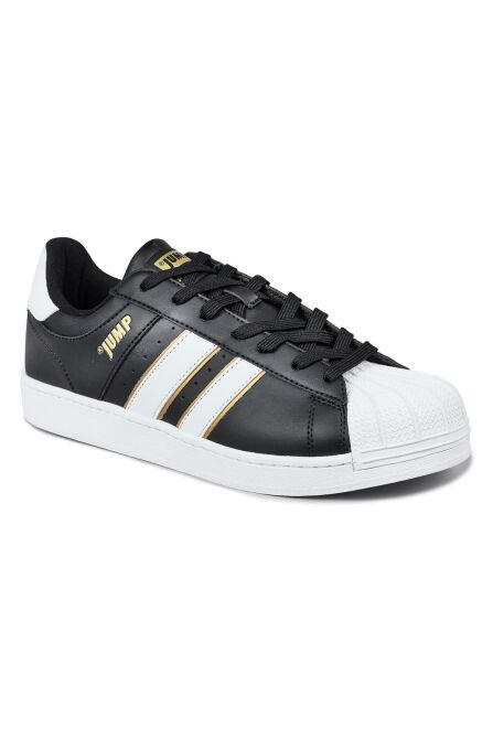 29055 Siyah - Beyaz Erkek Sneaker Günlük Spor Ayakkabı - 6