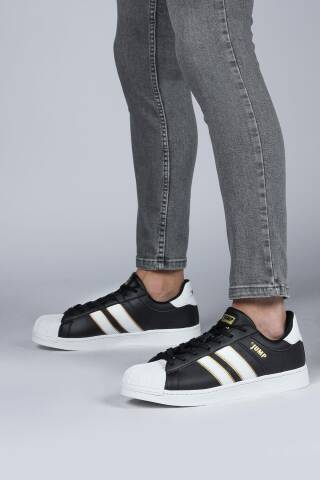 29055 Siyah - Beyaz Erkek Sneaker Günlük Spor Ayakkabı - Jump (1)