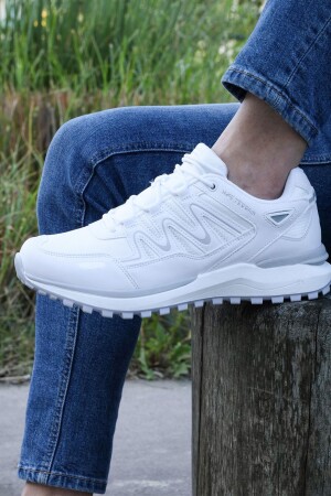 29066 Beyaz - Gri Erkek Outdoor Spor Ayakkabı - 4