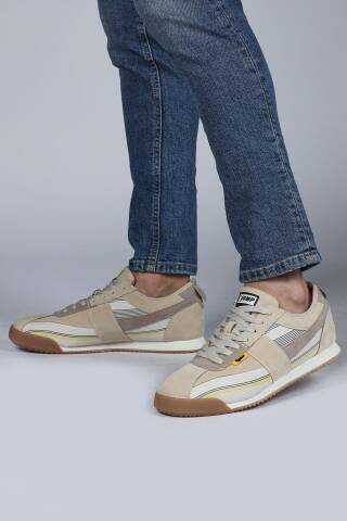 29072 Bej - Gri Erkek Sneaker Günlük Spor Ayakkabı - Jump (1)