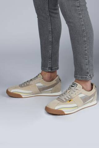 29072 Bej - Gri Erkek Sneaker Günlük Spor Ayakkabı - 4