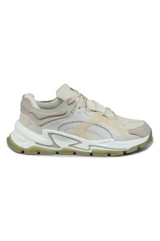 29085 Bej Erkek Sneaker Günlük Spor Ayakkabı - Jump