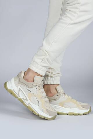 29096 Bej Kadın Sneaker Günlük Spor Ayakkabı - Jump (1)